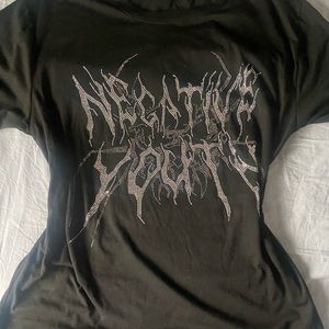 Y2k bling black tshirt